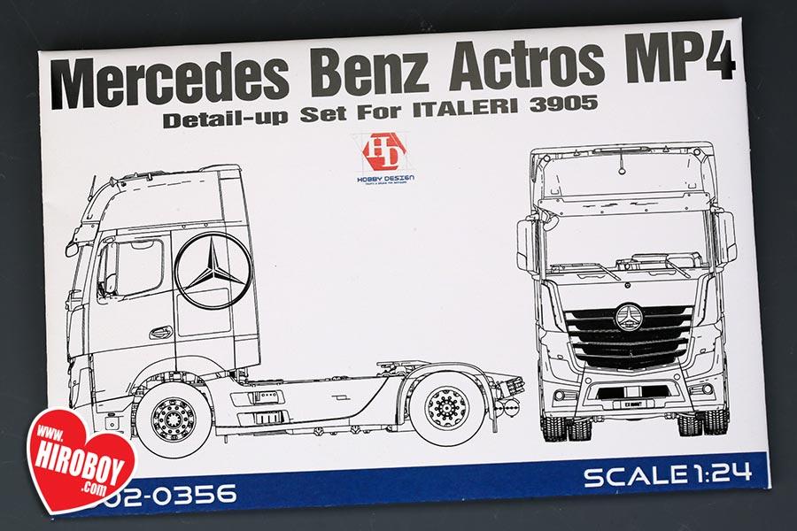 1:24 Mercedes Benz Actros MP4 Detail-UP Set For Italeri 3905 (PE+Metal  Logo）, HD02-0356