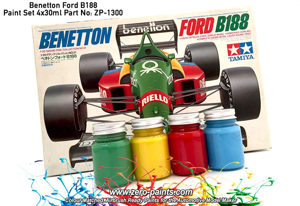 Benetton Ford B188 Paint 4x30ml ZP-1300 Zero Paints