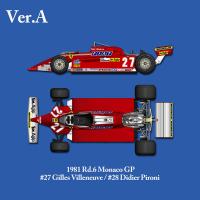 1:12 Ferrari 126CK Ver.A : 1981 Rd.6 Monaco GP - Full Detail Kit | MFH ...