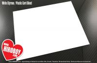 0.5mm Thick White Styrene / Plastic Card Sheet 194x250mm