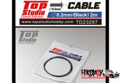 0.2mm Black Cable 2m