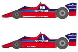 1/20 scale GP car kits : Brabham BT45 BT45B BT46 BT46B BT49 