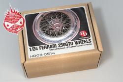 1:24 Ferrari 250GTO Wheels For Fujimi (PE+Resin+Metal Wheels)