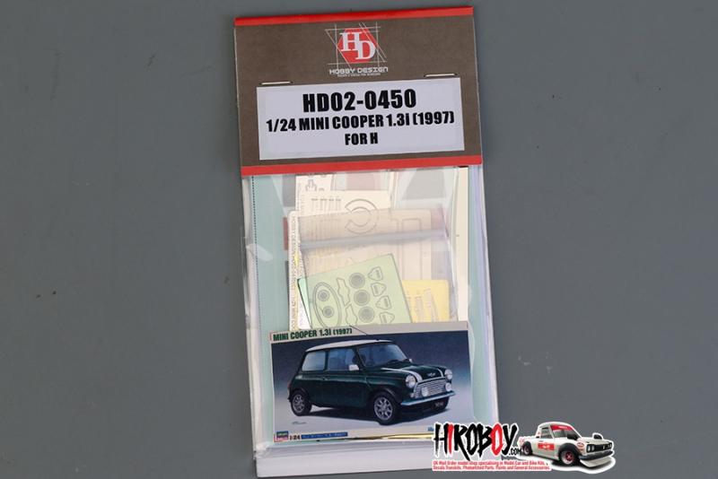 1:24 Mini Cooper 1.3l (1997) PE Detail Up set for Hasegawa HD02-0450  Hobby Design