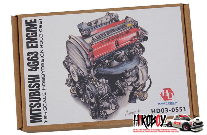 1:24 Mitsubishi 4G63 Full Engine Detail Set (Resin) | HD03-0551 