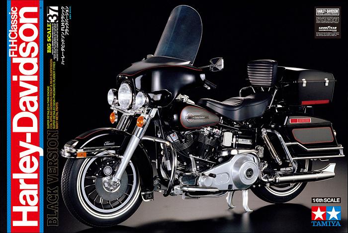 1:6 Harley-Davidson FLH Classic Black Version | TAM16037 | Tamiya