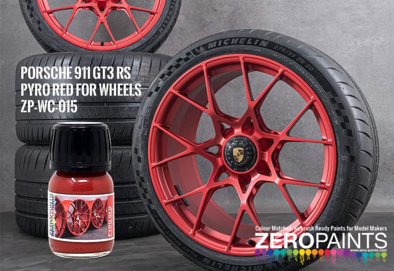 Porsche 911 GT3 RS Pyro Red Wheel Colours 30ml ZP WC 015  