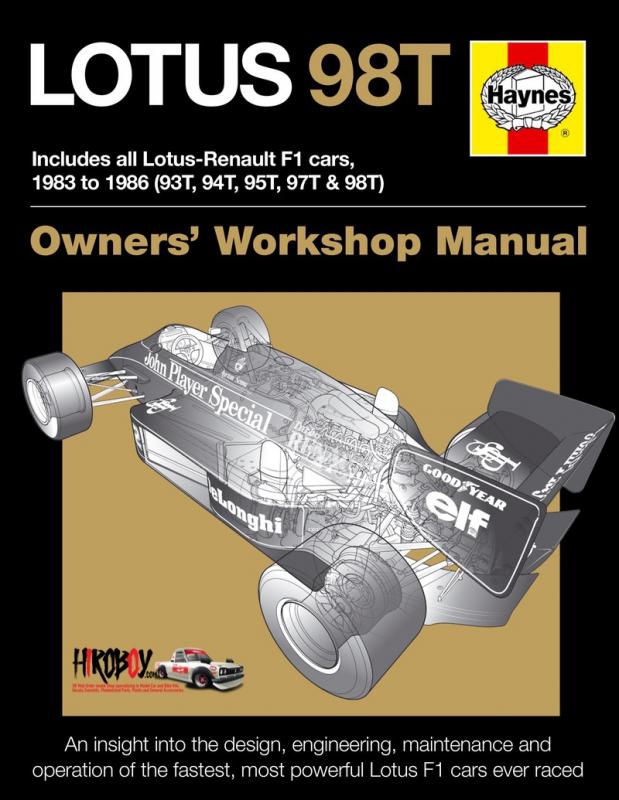 Lotus 98T Owners' Workshop Manual | H5777 | Haynes