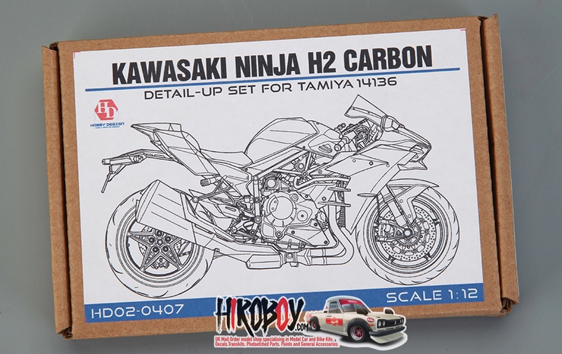 fup fællesskab udføre 1:12 Kawasaki Ninja H2 Carbon Detail-up Set For Tamiya 14136 | HD02-0407 |  Hobby Design