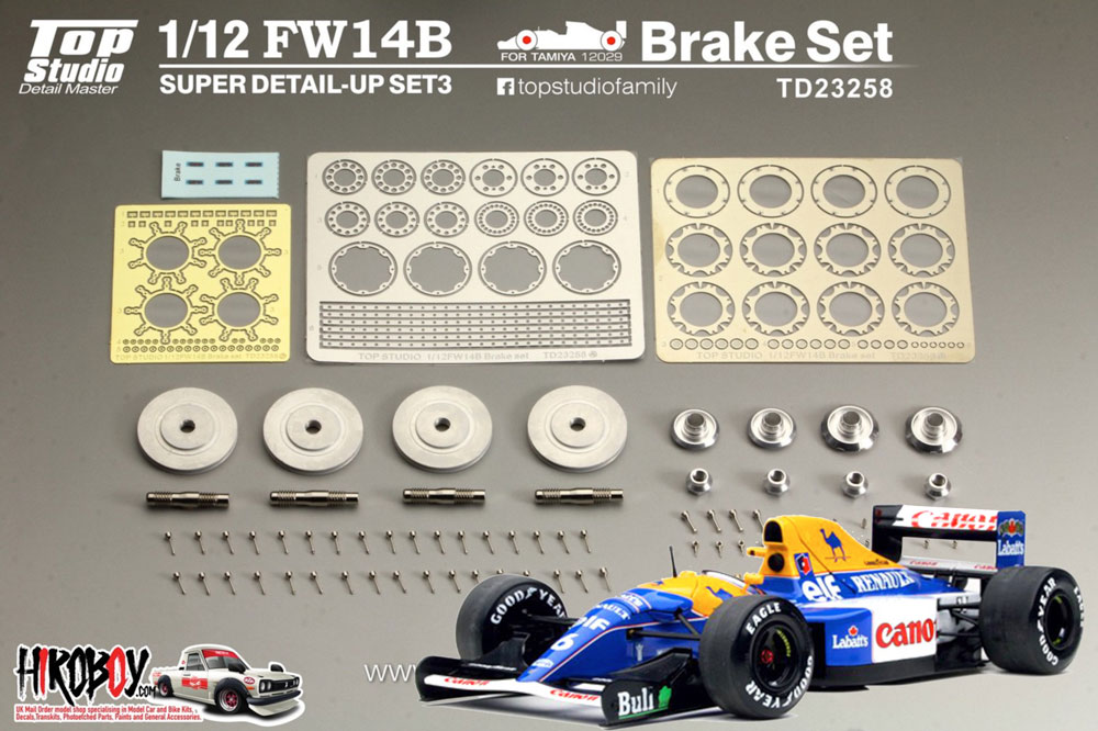 大好評トップスタジオ 1/12 ウィリアムズ FW14B後期タイプ　スーパーディティールアップパーツ 8点セット (タミヤ対応FW14B後期タイプ8点セット） フォーミュラ