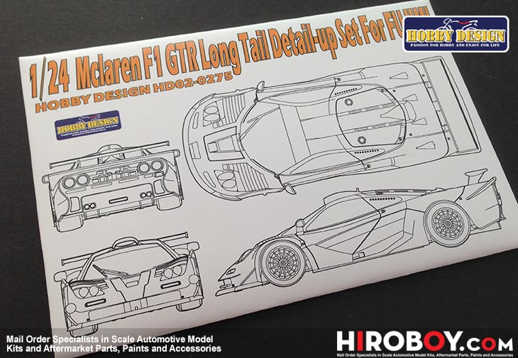 1:24 Mclaren F1 GTR Long Tail Detail-up Set for Fujimi HD02-0275 Hobby  Design